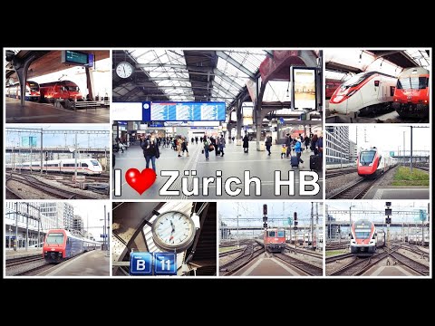 Zurich main station / Zürich Hauptbahnhof SBB / I LOVE ZÜRICH-HB, Stadt Zürich, Schweiz 2020