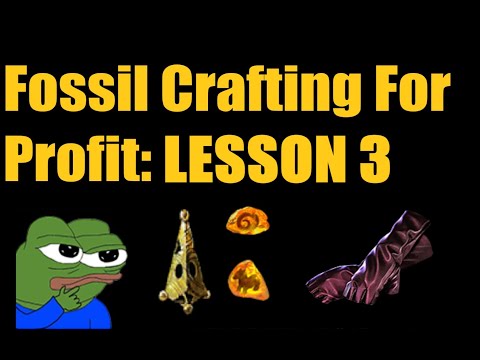 [PoE 3.14] Fossil Crafting for Profit - Lesson 3: Early-League Hunter Fingerless Silk Gloves