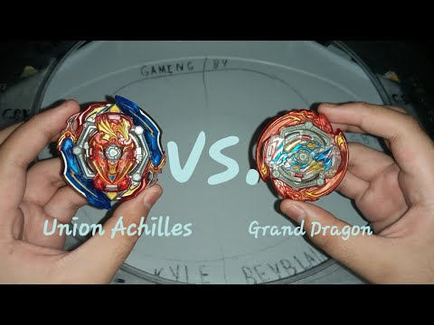 Union Achilles vs. Grand Dragon | Beyblade Burst GT/Rise Battle