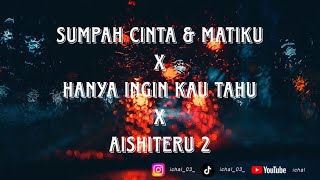 Download lagu DJ SUMPAH CINTA & MATIKU X HANYA INGIN KAU TAHU X AISHITERU 2 BREAKBEAT REMIX MODE GALAU FULLBASS mp3