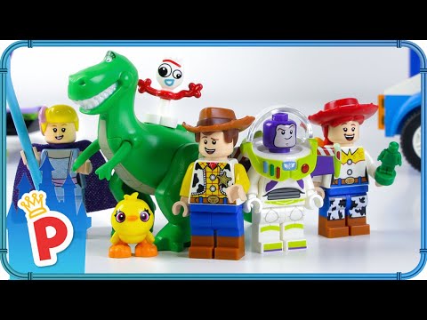 ♥ LEGO Toy Story 4 Woody & Buzz Carnival Mania RV Vacation Animation Build