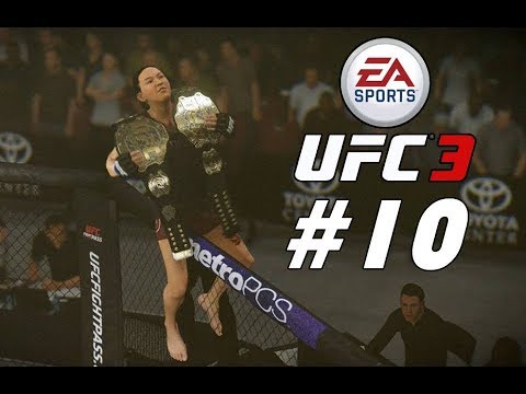 UFC 3 Women's Strawweight Career Mode Walkthrough Part 10 - TWO WEIGHT WORLD CHAMPION!