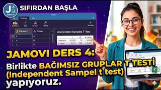 Jamovi ile Bağımsız Gruplar t-Testi Analizi | Adım Adım Veri Analizi Rehberi