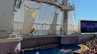 Aqua Theater Diving show Symphony of the Seas . #cruise #travel #show #fun #diving  #cruiseship