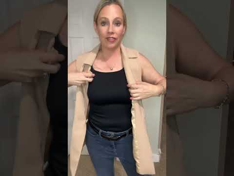 Sleeveless blazer jacket