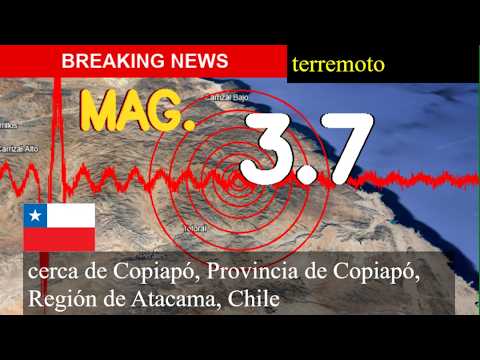 😱🚨 Terremoto cerca de Copiapó, Provincia de Copiapó, Región de Atacama, Chile actualizaciones en viv