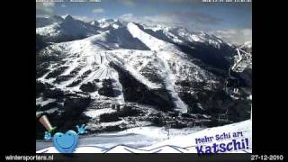preview picture of video 'Katschberg - Aineck Aineck webcam time lapse 2010-2011'