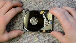 Laptop 2.5" hard disk disassembly, take apart, teardown tutorial