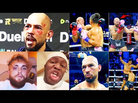 Fighters REACT to Andrew Tate vs Chase Demoor FULL FIGHT HIGHLIGHTS (Misfits Mania Boxing)