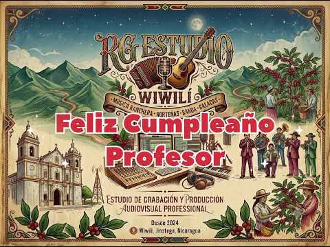 Feliz Cumpleaños, Profesor - Dedicada al Profesor Wilmer Moreno de Wiwilí - Jinotega Nicaragua
