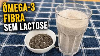 LEITE DE CHIA Anti-Inflamatório: RICO EM ÔMEGA-3 e FIBRAS, SEM LACTOSE (Vegano) - Fácil e Rápido
