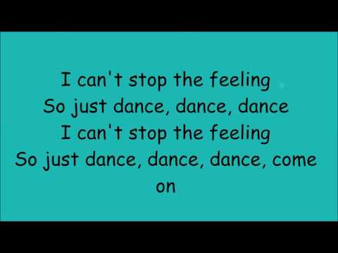Can't stop the feeling - Justin Timberlake - lyrics