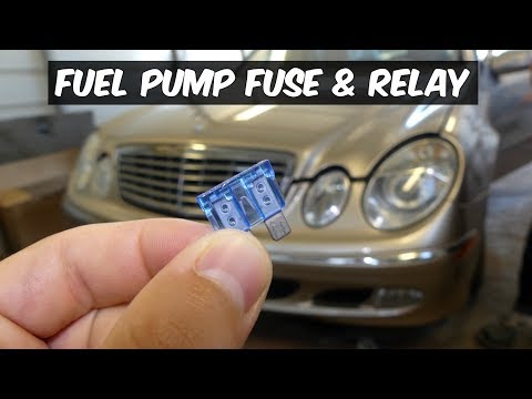 MERCEDES W211 FUEL PUMP FUSE RELAY LOCATION REPLACE