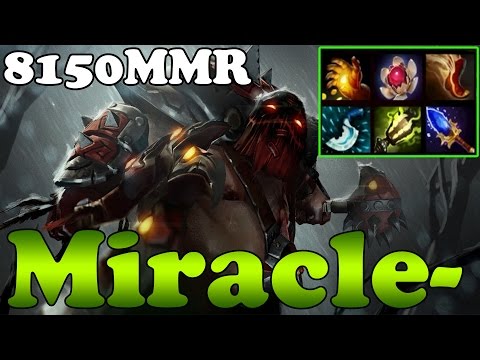 Dota 2 - Miracle- 8150MMR TOP 1 MMR in the World Plays Pudge vol 2 - Ranked Match Gameplay