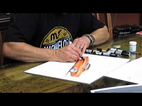 Watch Chip Foose at the drawing board - Time lapse video
