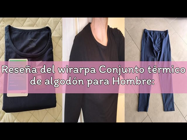 Vídeo relacionado con wirarpa Conjunto térmico de algodón para Mujer: Capa Base cálida, Parte Superior Ligera de Manga Larga y Pantalones de Pijama Gris Brezo Talla M