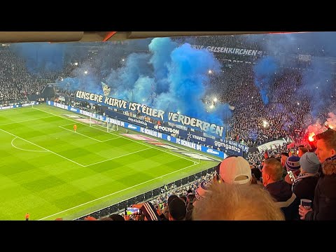 KENNST DU DEN MYTHOS VOM SCHALKER MARKT! Die Nordkurve nach dem 2:2 im Revierderby gegen den BVB