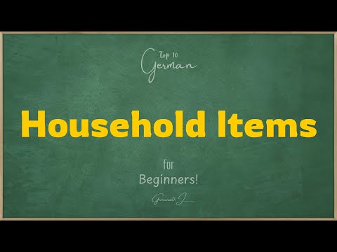 Learn Household Items in German | 10 Everyday German Words for Beginners (A1)