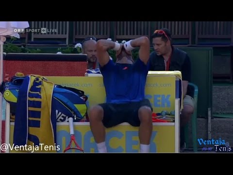 Juan Mónaco se lesiona la muñeca derecha en Kitzbuhel