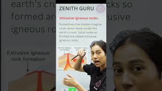 Intrusive Igneous rocks | Sst in 1 min T 144 | Class 7 | By Tayyiba Ma'am #viral #geography #zenith