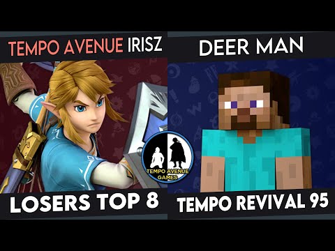 Tempo Revival 95 - IrisZ (Link) Vs. Deer Man (Steve) - Losers Top 8 - Smash Ultimate