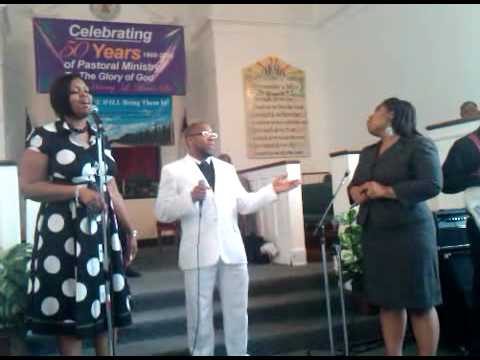 Sheri, Jaime & Jarnice singing in tribute to Evangelist Winona Lewis-Jones @ Star of Bethlehem COGIC