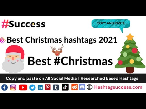 Christmas Hashtags 2021 by Hashtagsuccess.com | Best Christmas hashtags 2021 for Instagram