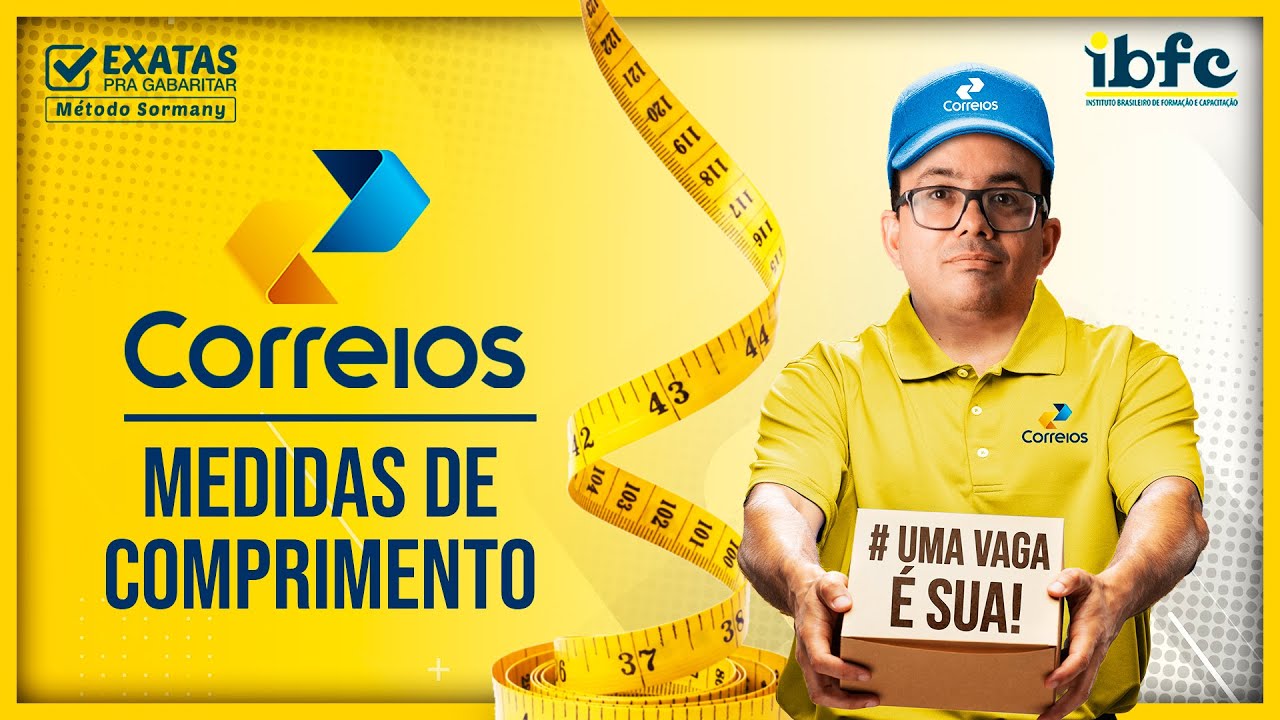 📬 CONCURSO DOS  CORREIOS  | MEDIDAS DE COMPRIMENTO