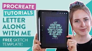Procreate Tutorial | Create block lettering quote in Procreate