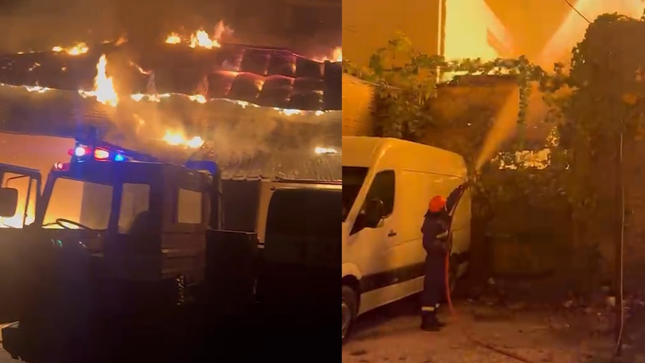 Zjarr në një magazinë në Gjirokastër, flakët rrezikonin dy pallate banimi