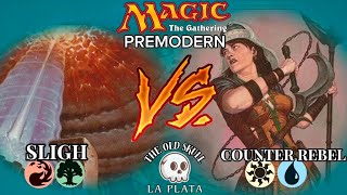 🇦🇷💀MTG PREMODERN PAPER GAMEPLAY📽➡️SLIGH🔴🟢by Facu🆚️COUNTER REBEL⚪️🔵by Alexis➡️#theoldskulllp 