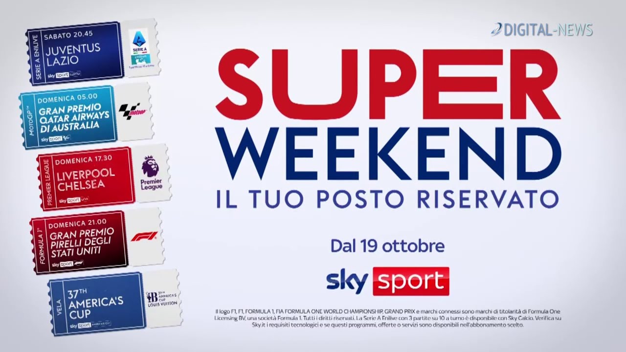 Anteprima video:  Super Weekend Sky Sport: Calcio, Motori e Vela in un Solo Posto! 🏎️⚽🏆 
