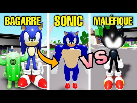 CACTUS AND SONIC VS HIS EVIL BROTHER! ROBLOX - BROOKHAVEN RP