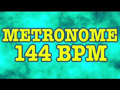144 BPM Metronome - 10 Minute Metronome - 144BPM Click Track - 10 Minute Timer - Metrónomo 144 BPM