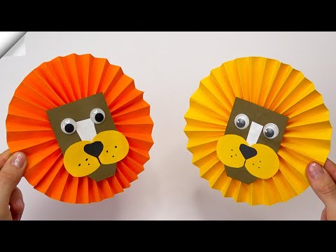 DIY Paper LION Paper crafts