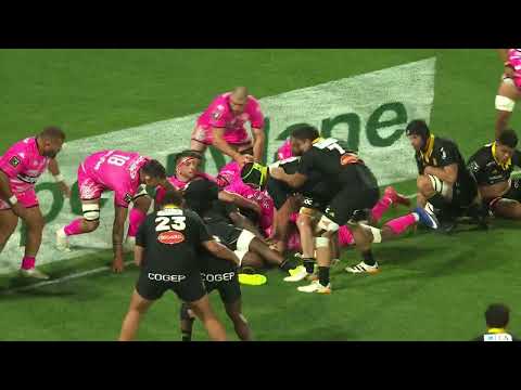 TOP 14 - Essai de Semi LAGIVALA (SR) - Stade Rochelais - Stade Français Paris