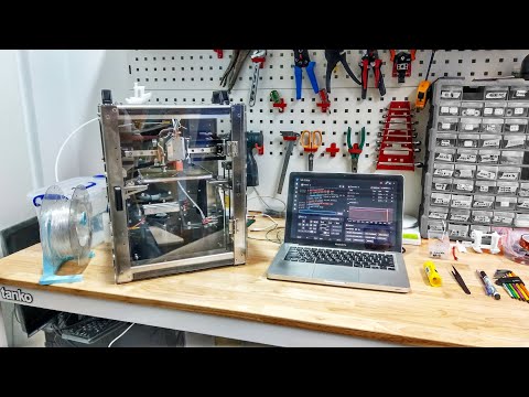 SecKit SK-Cube prototype enclosed and printing PC filament