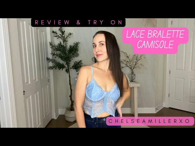 Vídeo relacionado con Avidlove Mujer Camiseta Top Sexy Escote en V Interior Sujetador Encaje Camisole