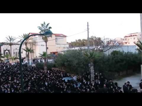 Levayah Of HaGaon HaRav Yaakov Edelstein Zt"l In Kiryat Sanz, Netanya