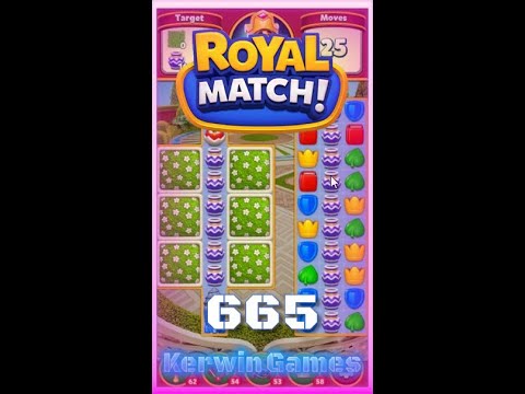 Royal Match Level 665 - Hard Level - No Boosters