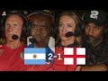 England Fans REACT To Argentina 2 1 England