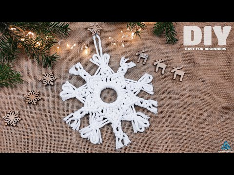 DIY Macrame Christmas Tree Decoration EASY Christmas Crafts