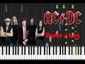 AC/DC - Shake A Leg Synthesia Tutorial 