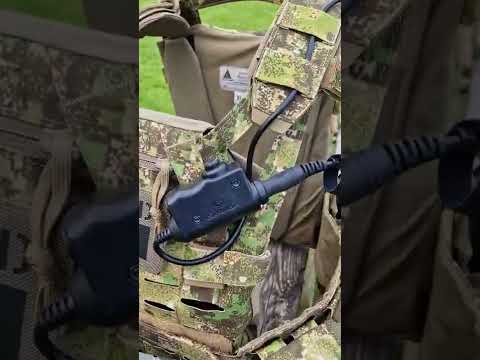 Simple Airsoft Communications Setup. Baofeng radio with Earmor PTT to Earmor M32 headset.