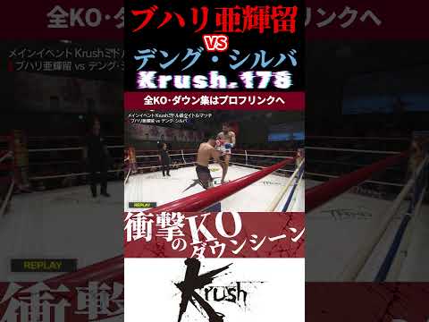 【Krush.178】[クレイジー・タイガー]ブハリ亜輝留 vs 【灼熱のビッグモスキート】デング・シルバ KOシーン/next 2025.9.7.K-1 WORLD MAX チケット好評発売中!!