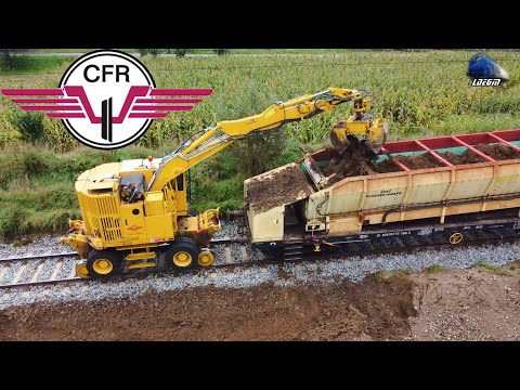 Tren de Lucru CFR Infrastructură & Excavator Feroviar la Lucru în Ilva Mica - 22 Septembrie 2022