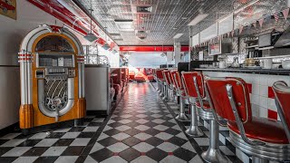 Early 1950s Style American Diner Abandoned And Untouched