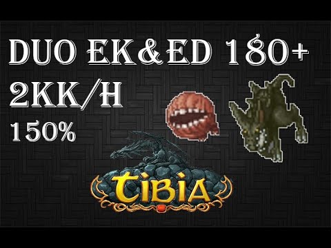 Tibia | Lower Roshamuul | Duo EK&ED 180+ | 2kk/h (150%) | 75 Charms