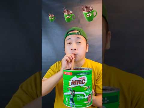 Minum Milo Kecil, Sedang, Besar🍫 #asmr #mukbang #makansesuaiemoji #makankecilsedangbesar