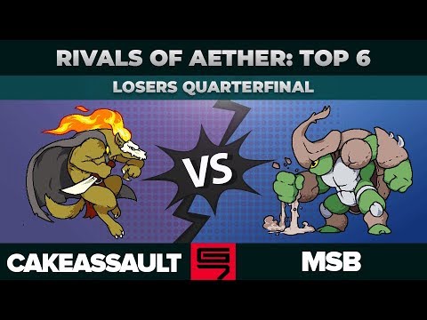 CakeAssault vs MSB - Rivals of Aether: Top 6 Losers Quarterfinal - Genesis 7 | Forsburn vs Kragg